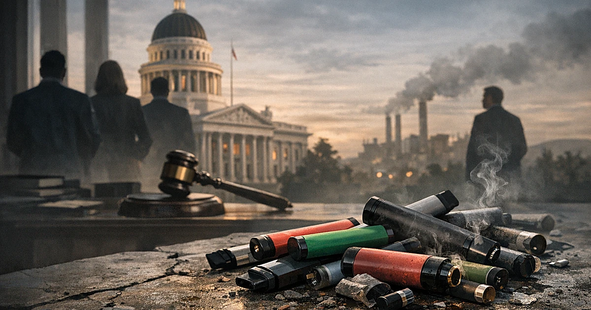 Featured image for: California legislature moves to ban disposable nicotine vapes, sending bill to Newsom