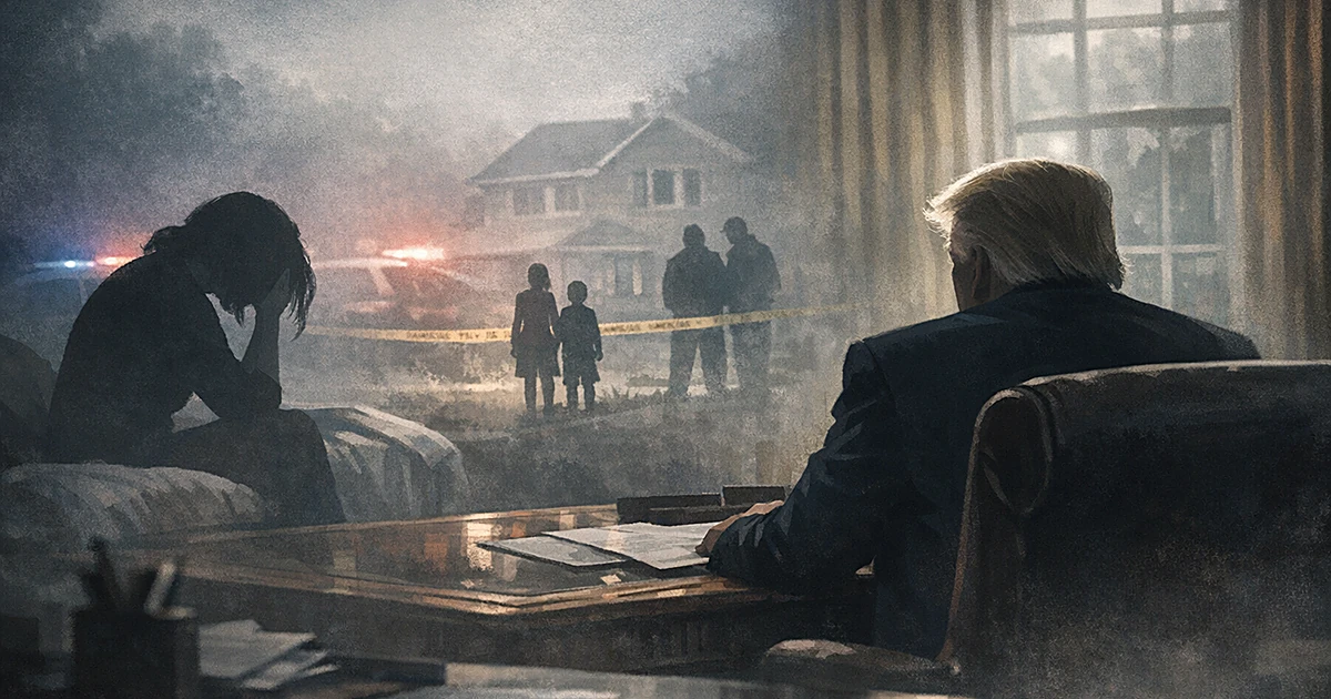 Featured image for: Trump breaks silence on Lindsay Clancy mistrial, calls tragedy &ldquo;horrible&rdquo; and expects consequences